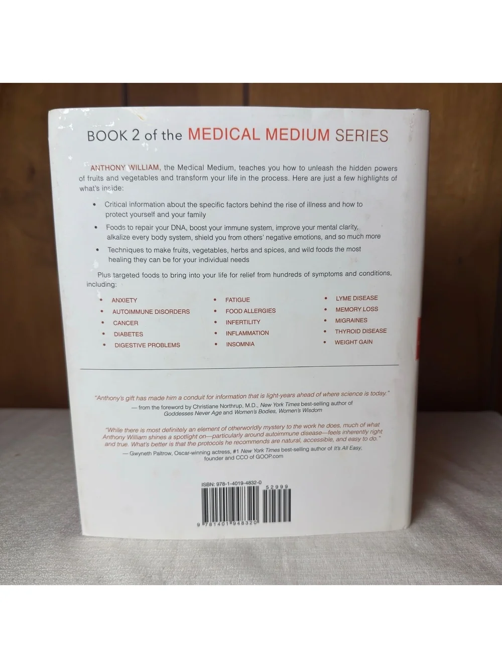 Medical Medium Life Changing Foods Anthony William Hardcover Book 2